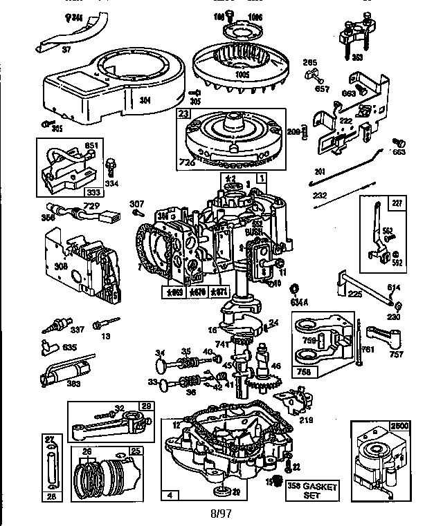 18 hp briggs and stratton parts diagram