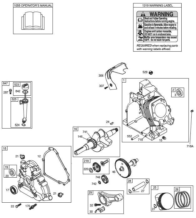 18 hp briggs and stratton parts diagram