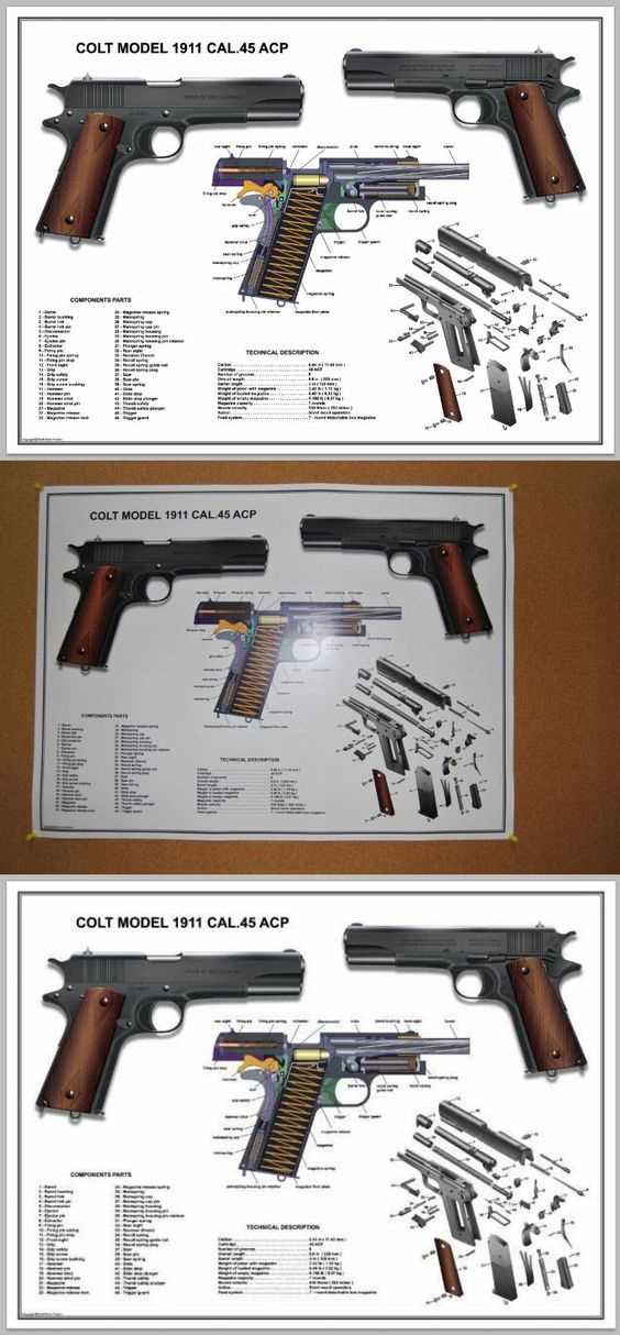 1911 pistol parts diagram