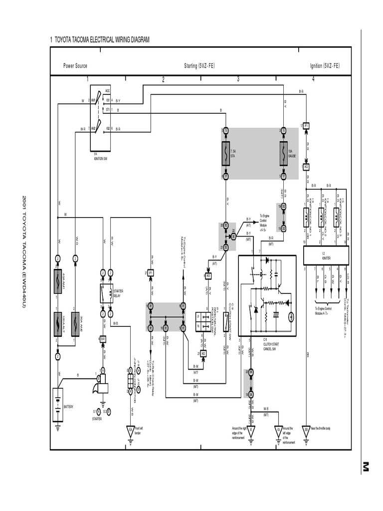 2001 toyota tacoma parts diagram