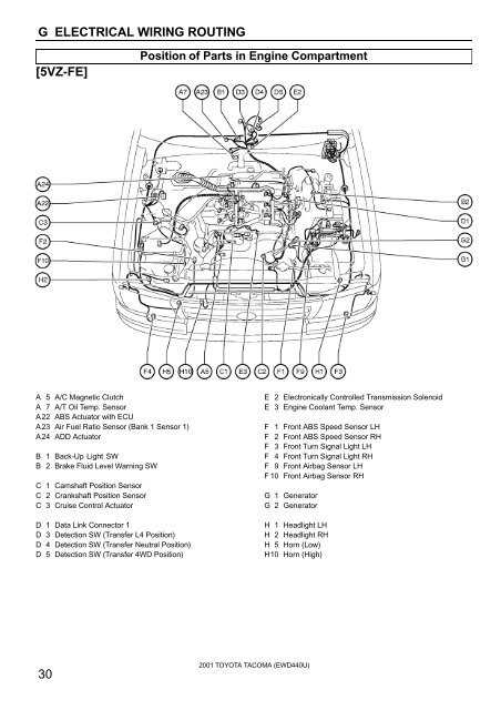 2001 toyota tacoma parts diagram