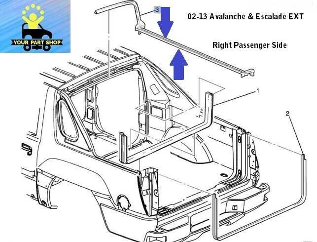 2002 chevy avalanche parts diagram