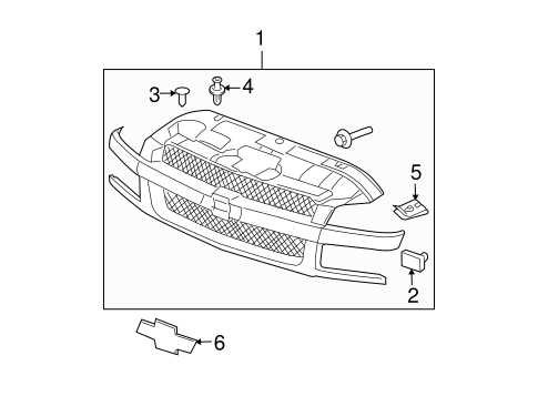 2002 chevy avalanche parts diagram