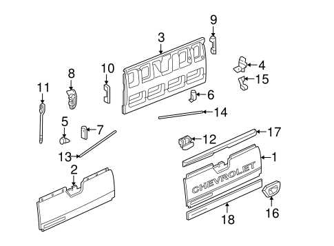 2002 chevy avalanche parts diagram