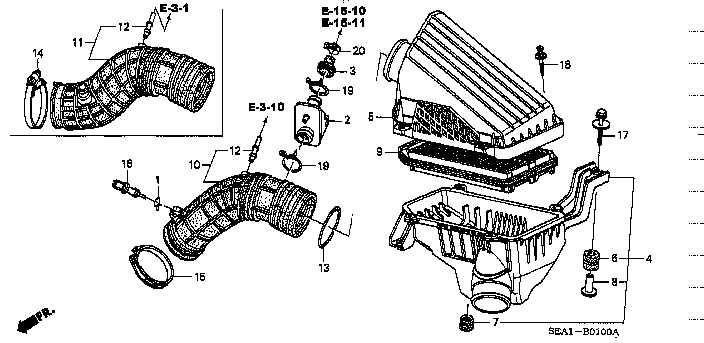 2003 honda accord parts diagram