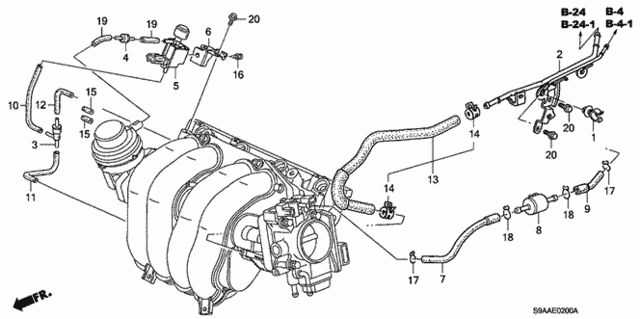 2004 honda crv engine parts diagram