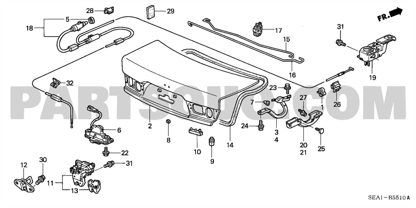 2006 honda accord parts diagram