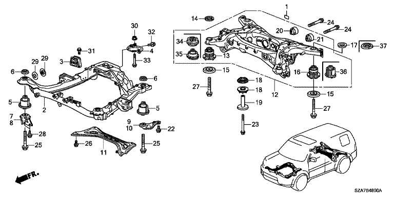 2012 honda pilot parts diagram