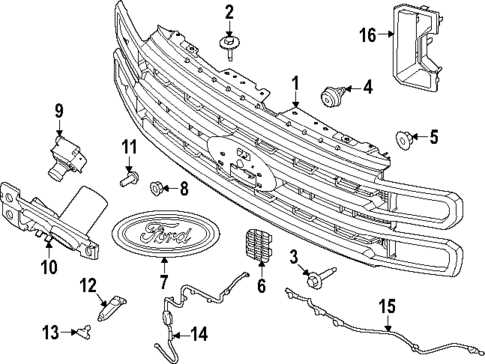 2013 ford f150 front bumper parts diagram