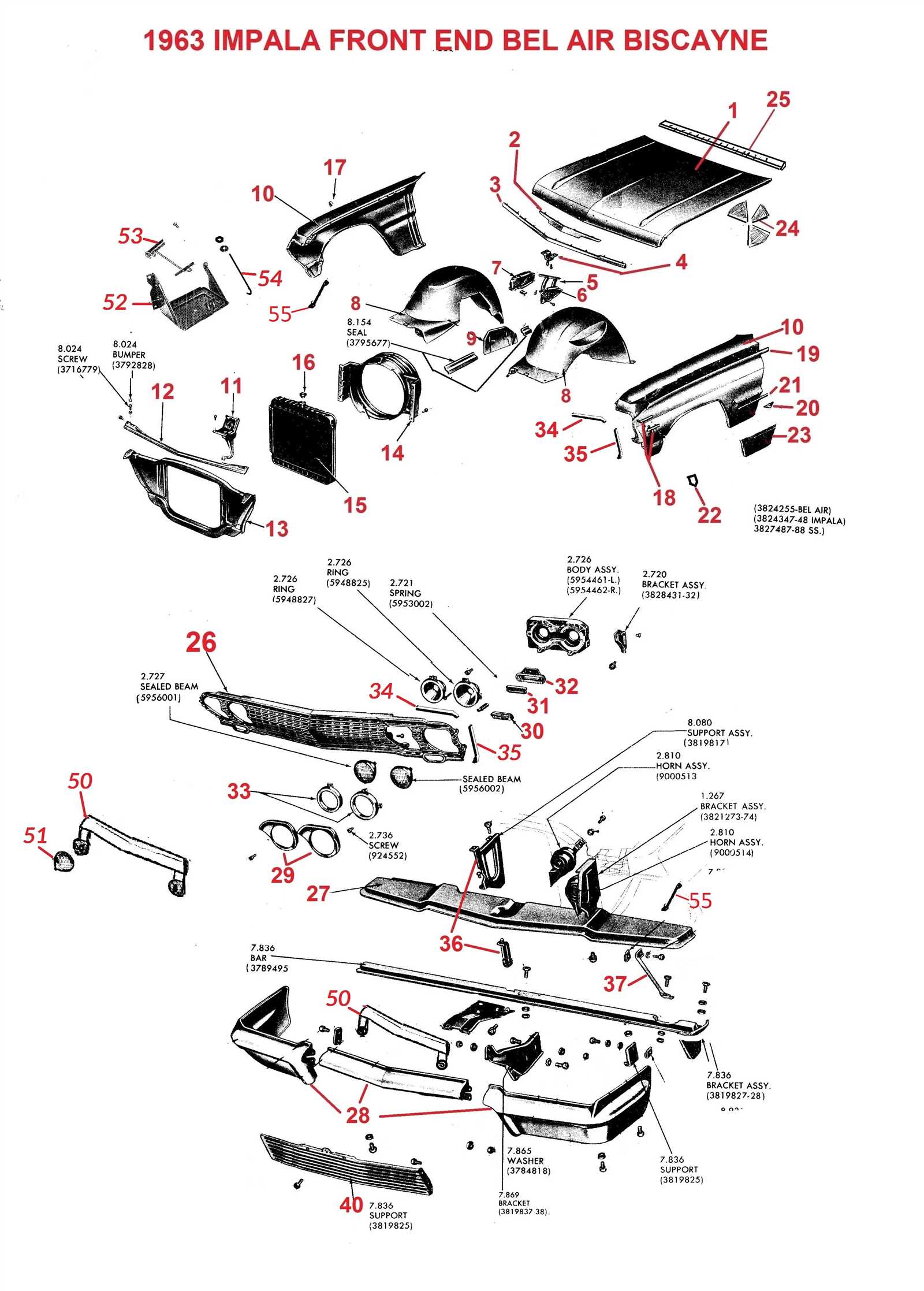 2015 chevy impala parts diagram