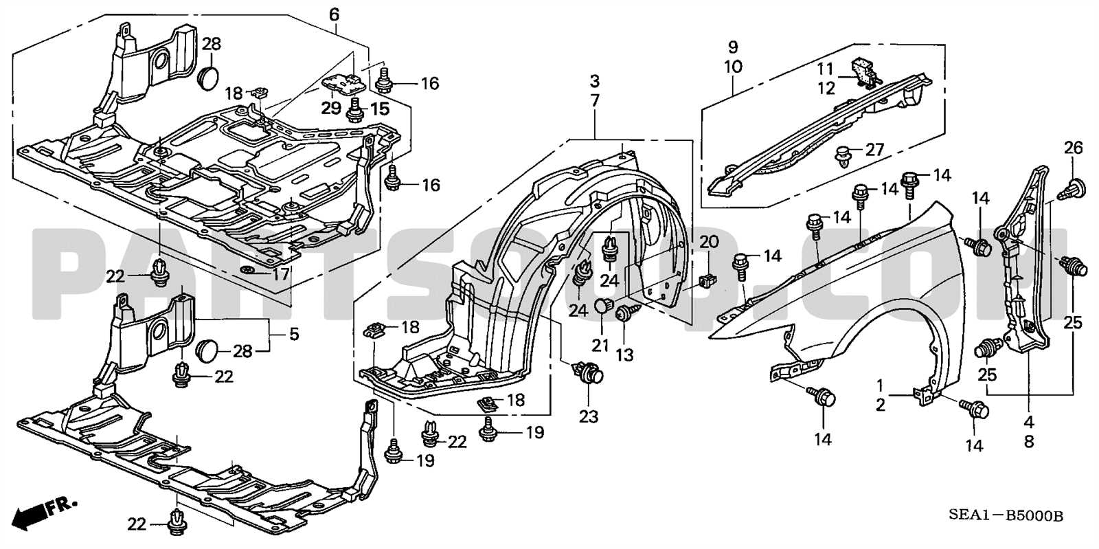 2015 honda accord parts diagram