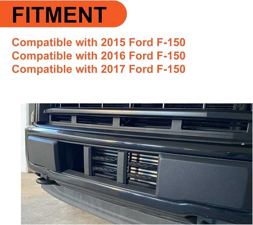 2016 ford f150 front bumper parts diagram