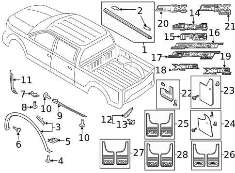 2018 ford f 150 parts diagram