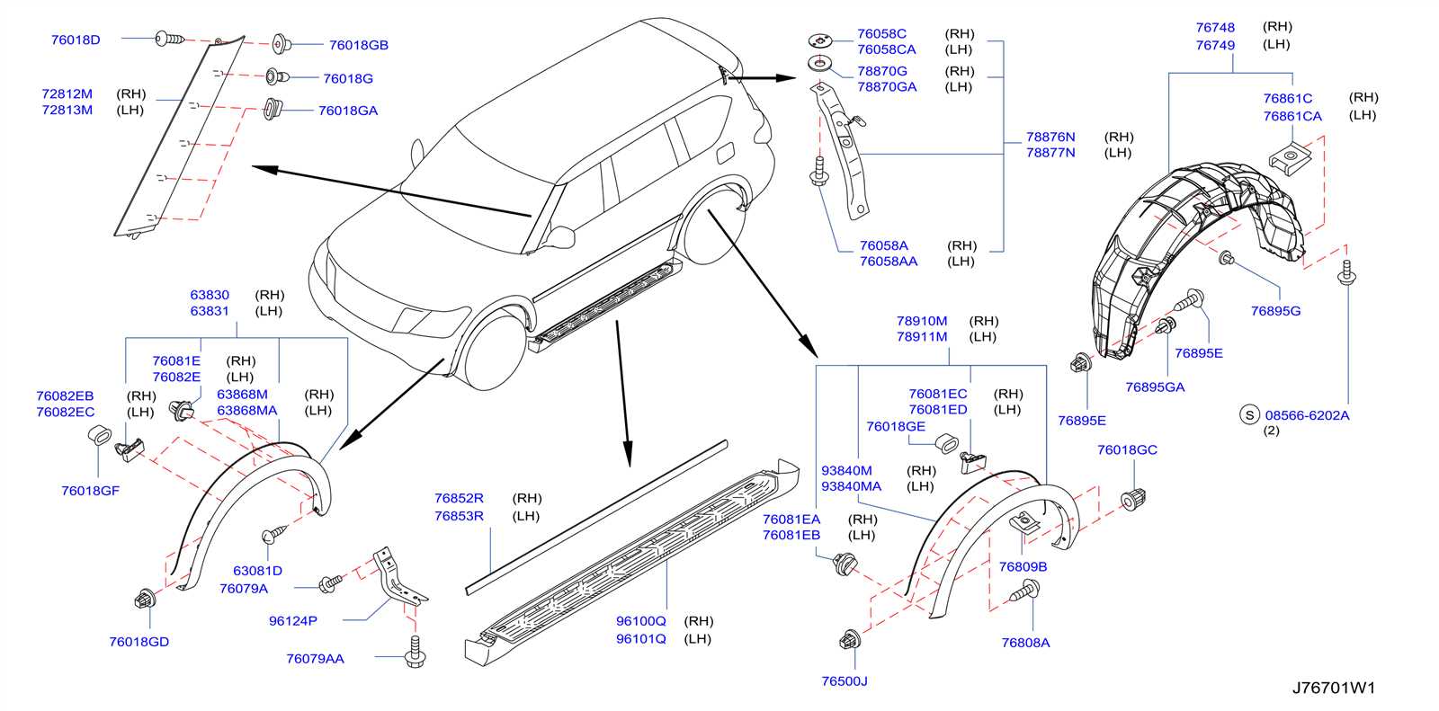 2018 nissan rogue parts diagram