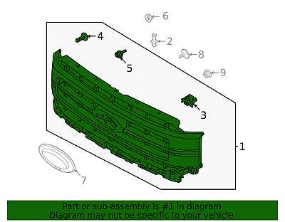 2021 ford f150 front bumper parts diagram