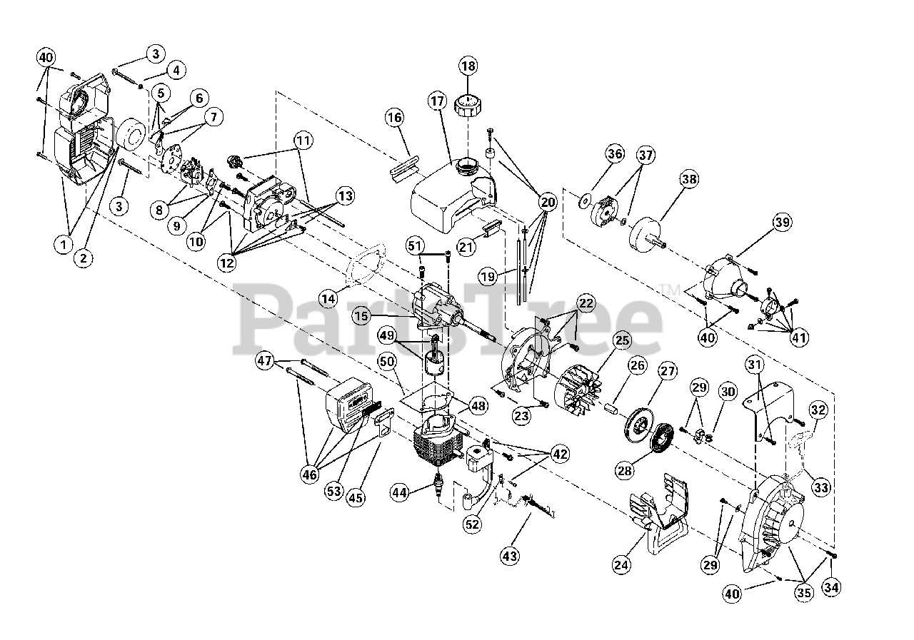 bolens tiller parts diagram