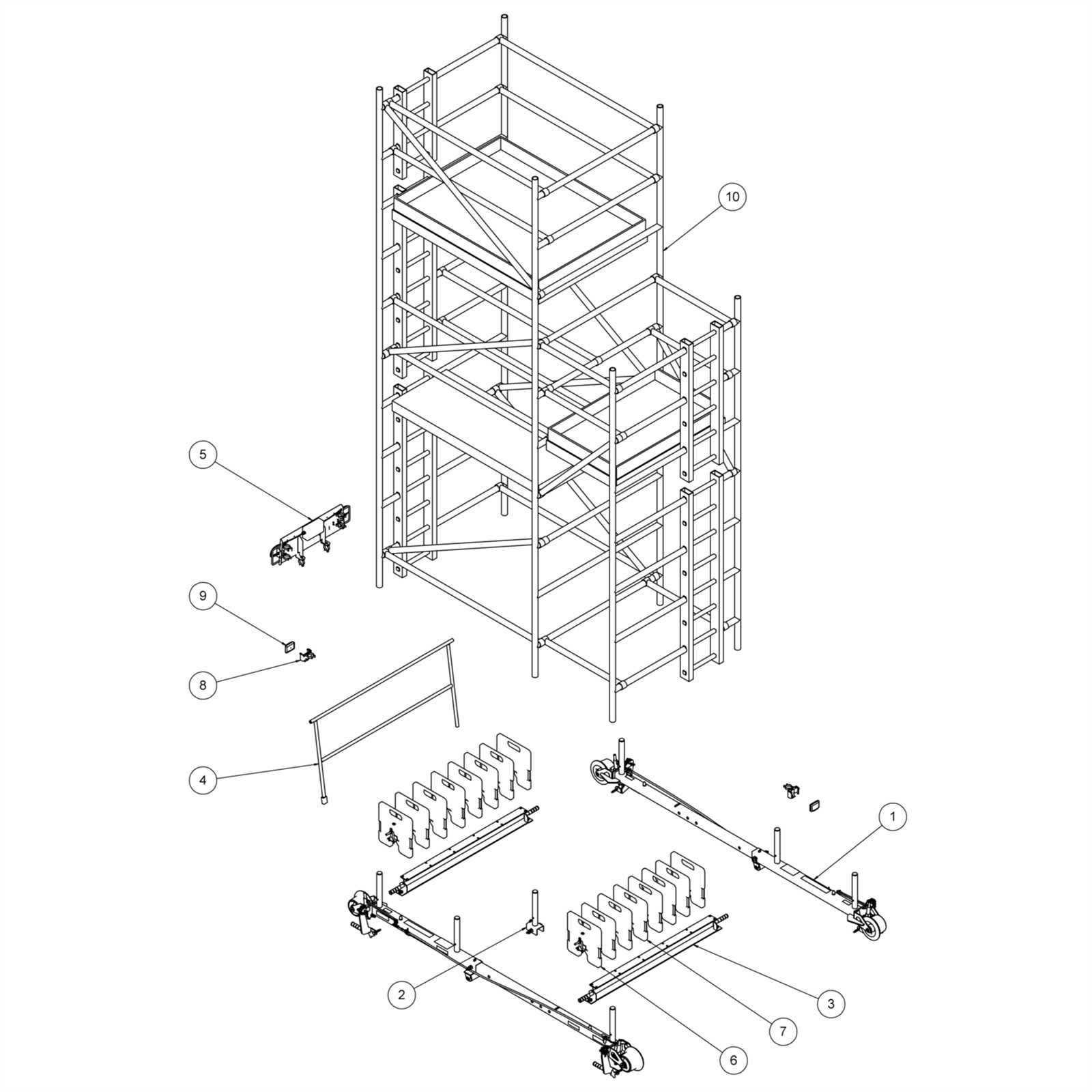 scaffold parts diagram