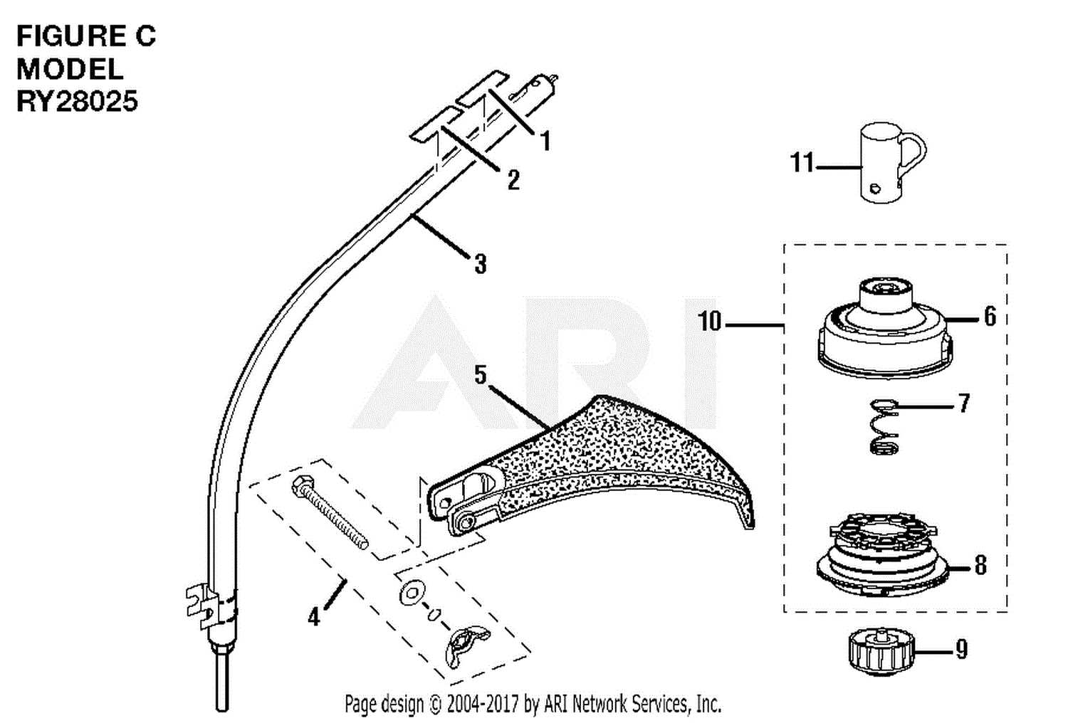 ryobi ry252cs parts diagram