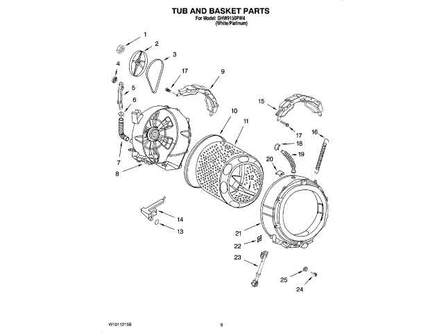 whirlpool duet washer parts diagram