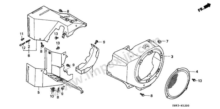 honda gx200 parts diagram