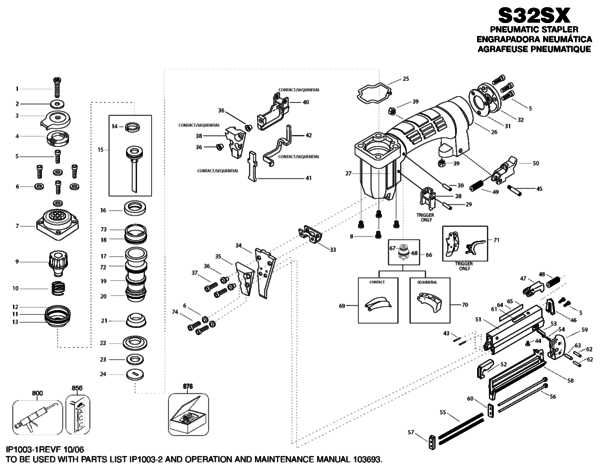 bostitch n80 parts diagram