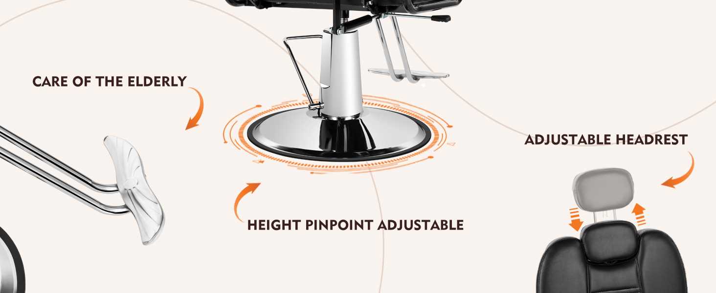 barber chair parts diagram