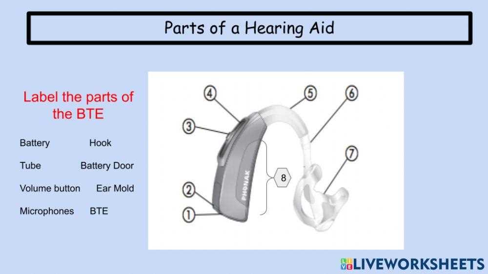 diagram hearing aid parts