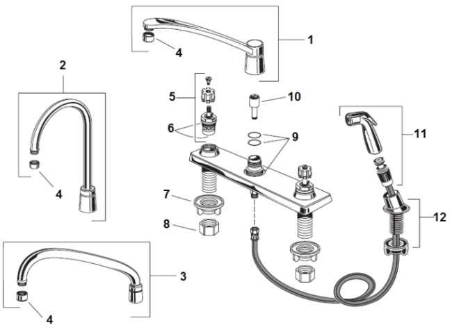 sink sprayer parts diagram