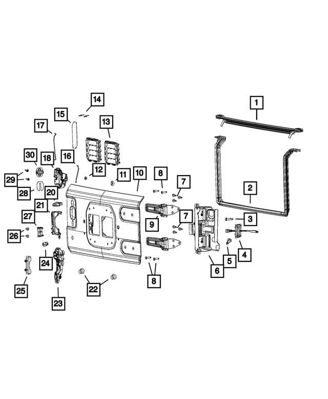 tailgate parts diagram