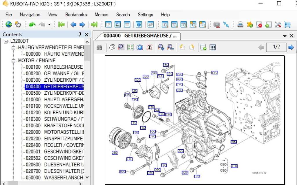 kubota rck60b23bx parts diagram