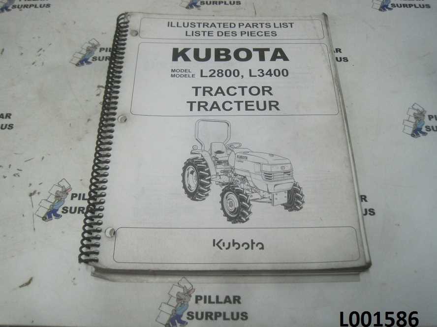 kubota l3800 parts diagram