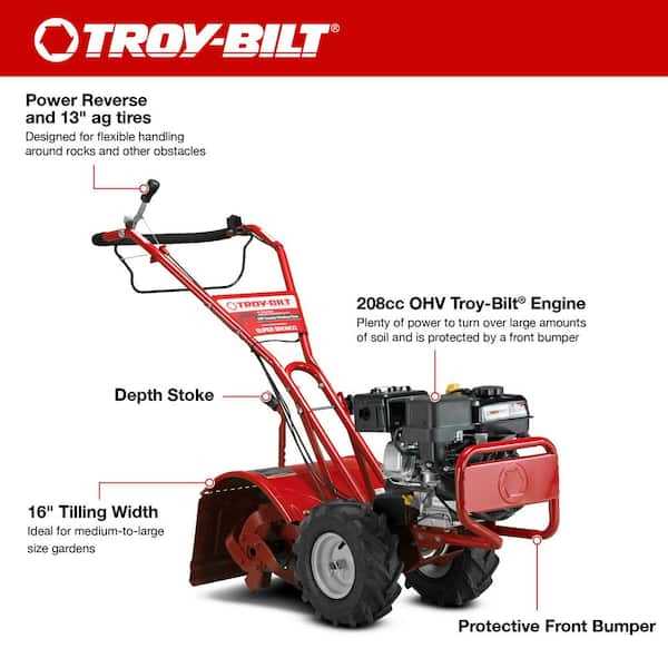 troy bilt super bronco tiller parts diagram