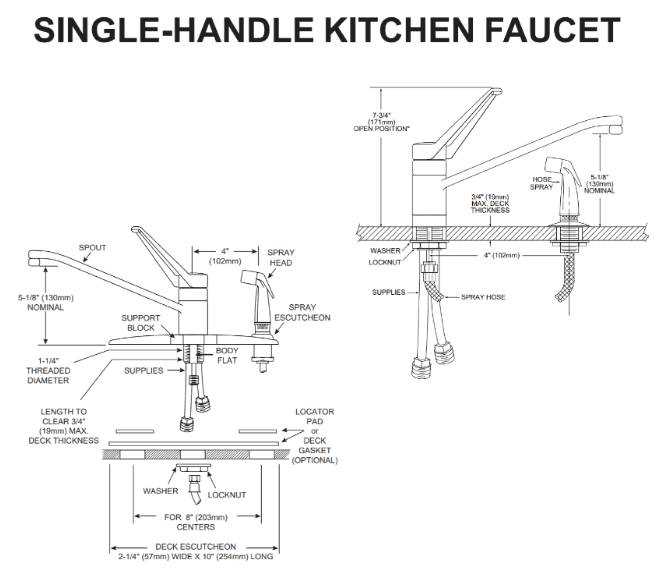 moen pull out kitchen faucet parts diagram