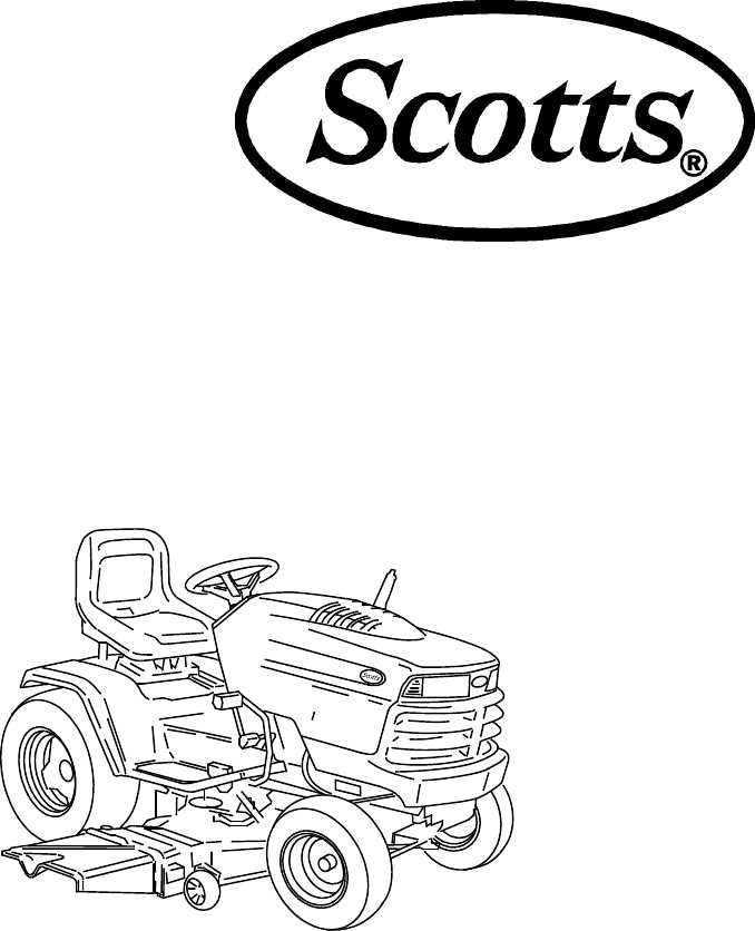 scotts riding lawn mower parts diagram