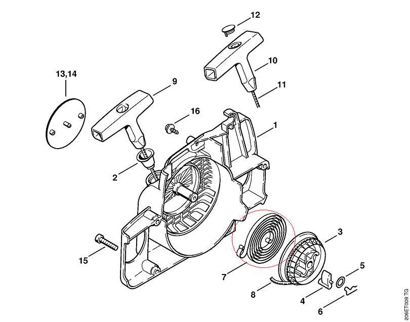 stihl ms460 parts diagram