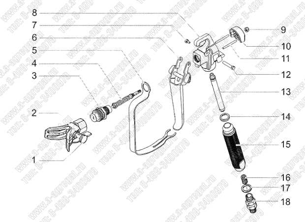 titan spray gun parts diagram