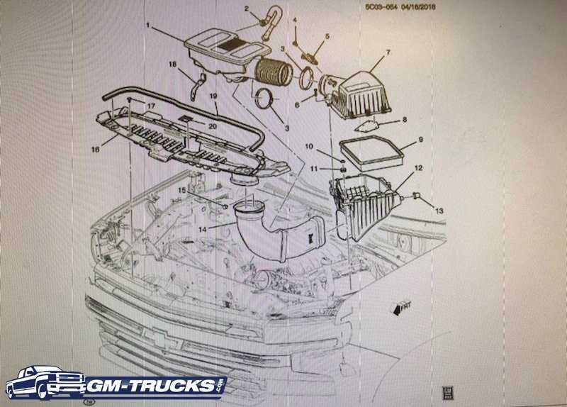 2018 chevy silverado parts diagram