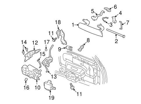 trailblazer tailgate parts diagram