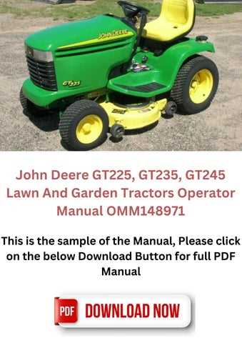 john deere gt245 parts diagram