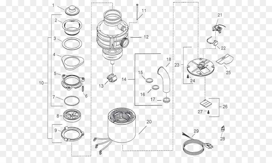 insinkerator badger 5 parts diagram