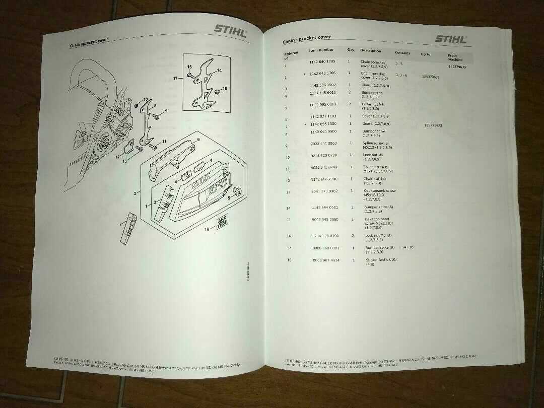 stihl 462 parts diagram