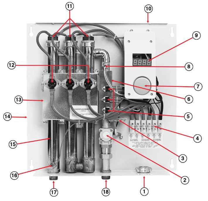 rheem pool heater parts diagram