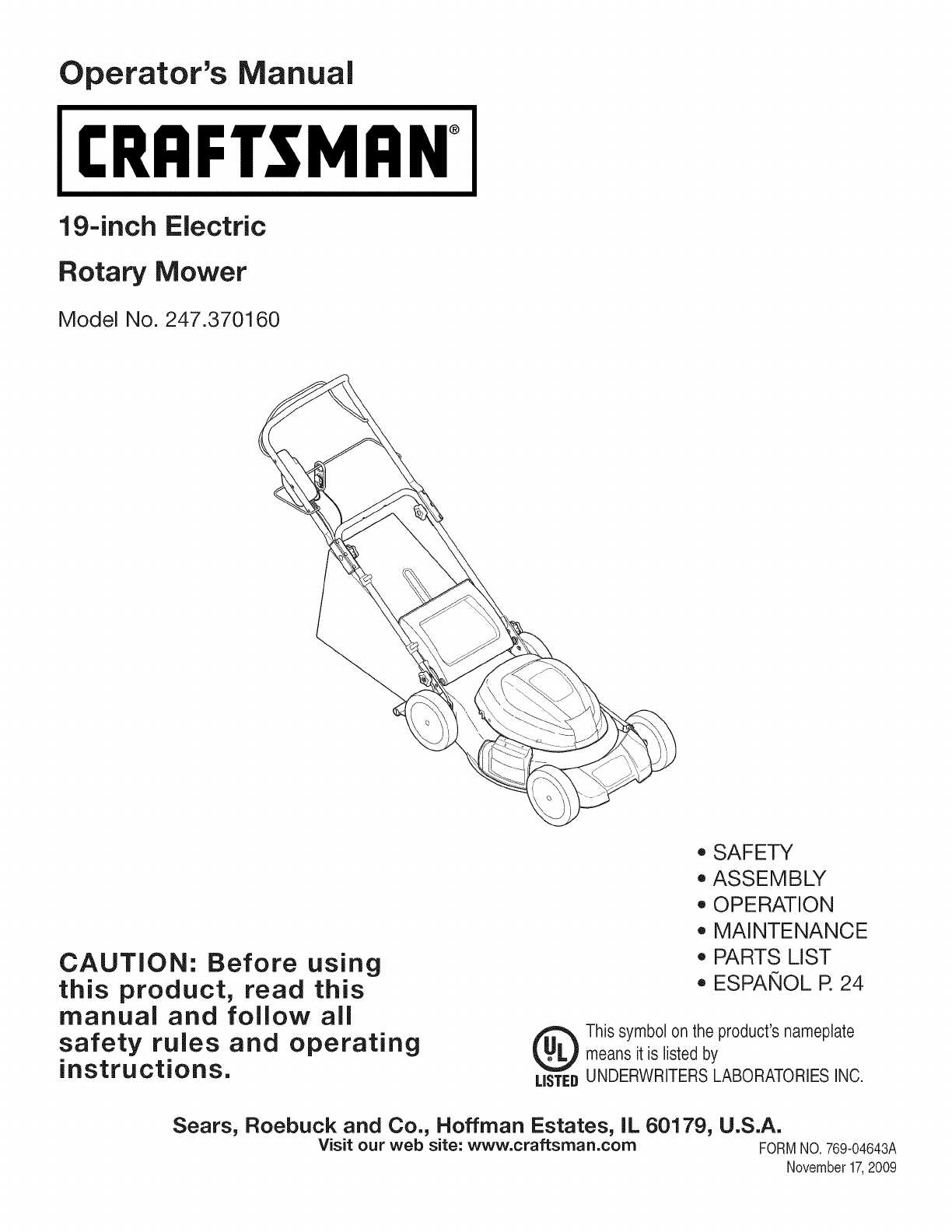 manual craftsman self propelled lawn mower parts diagram