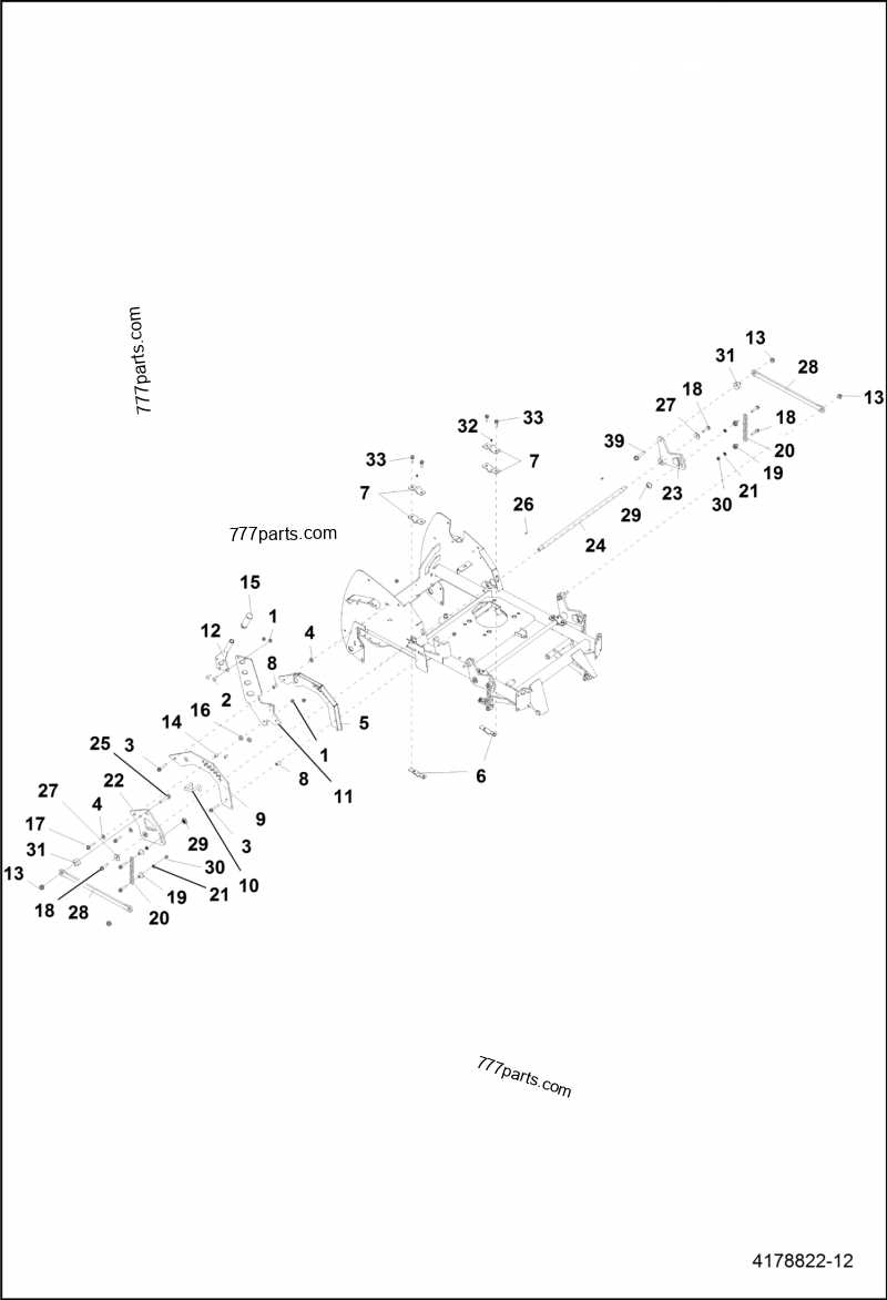 bobcat mower parts diagram