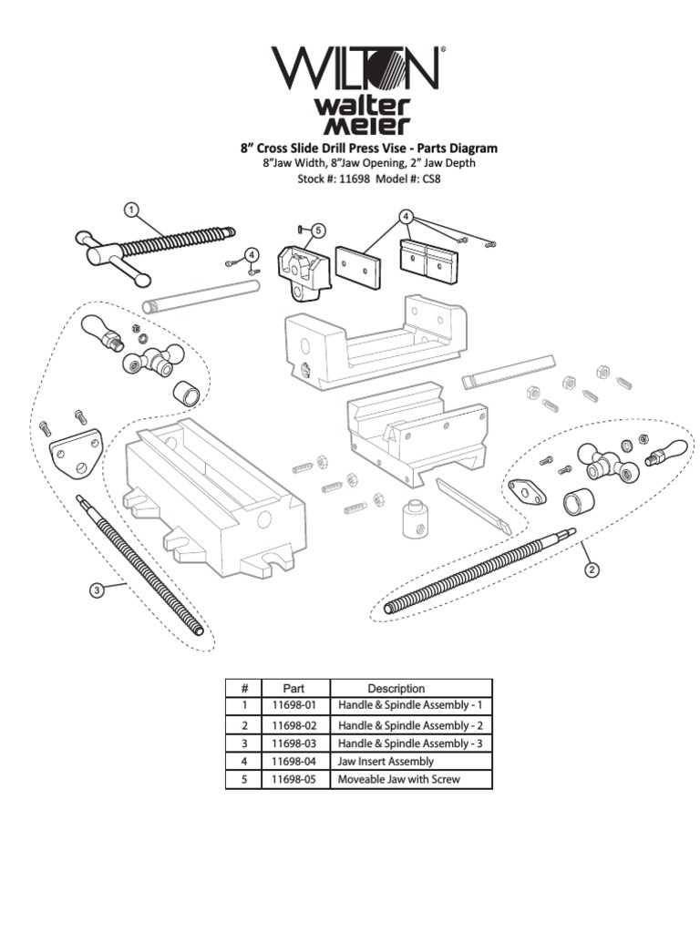 drill press parts diagram