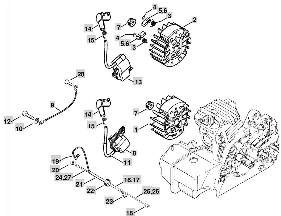 stihl ms250 parts diagram