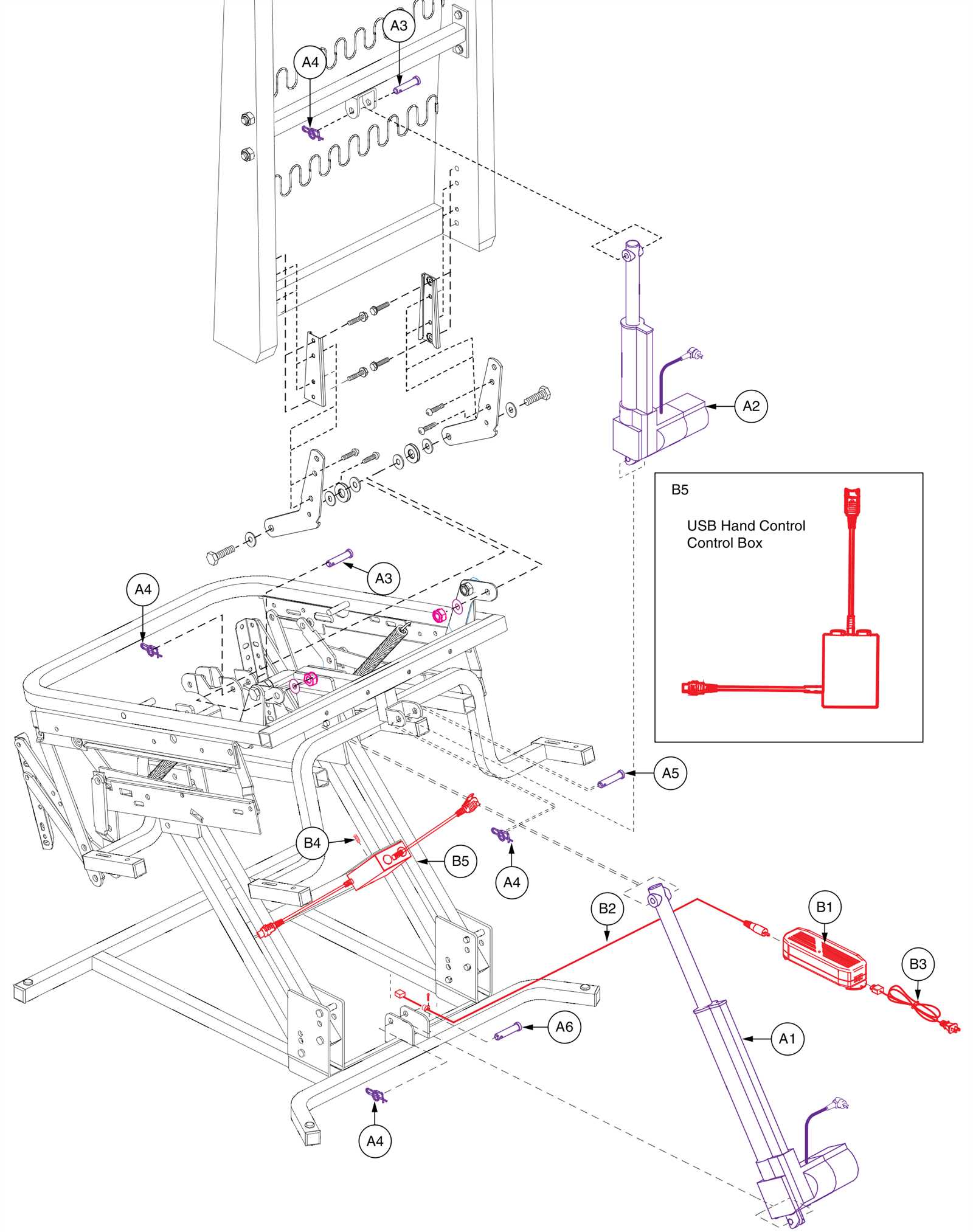 power recliner parts diagram