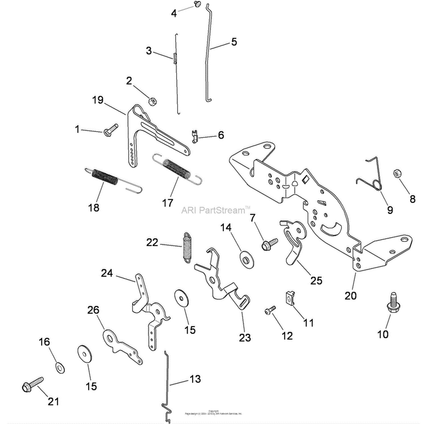 toro zero turn mower parts diagram