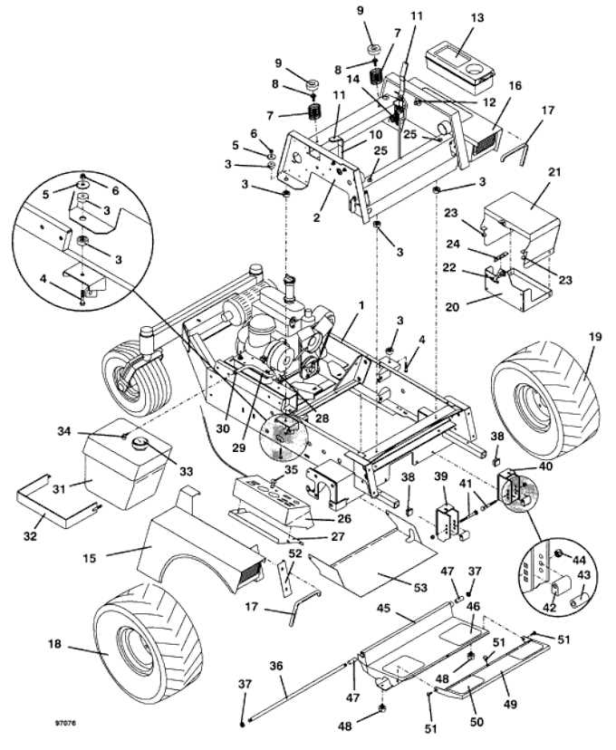 toro zero turn mower parts diagram