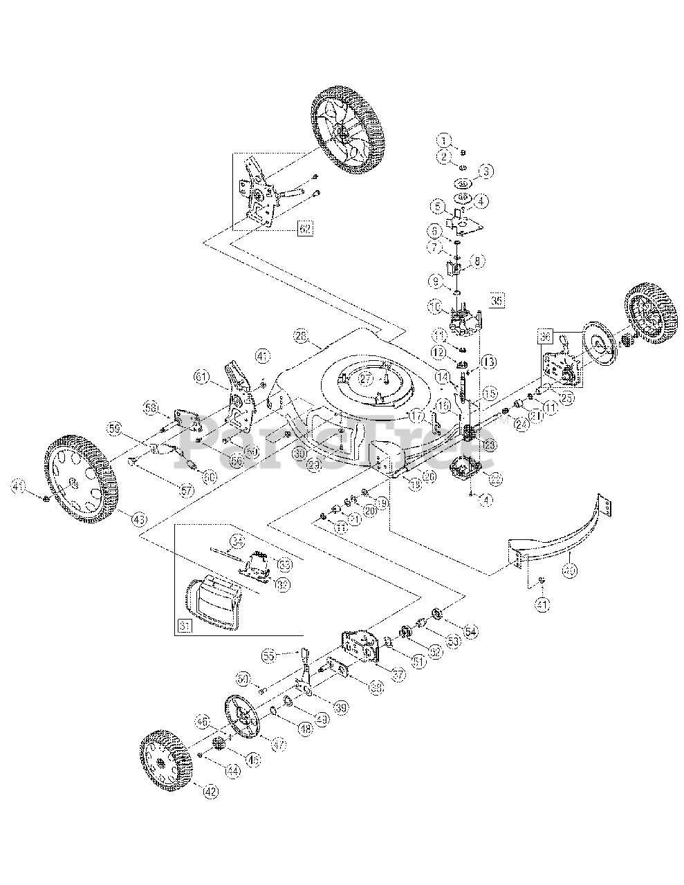 troy bilt tb110 parts diagram